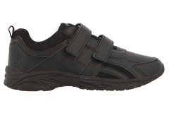 Hush Puppies Deuce Velcro Takkies - Black