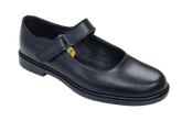 Smart Step Girls Velcro School Shoes - Black