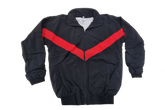 Taslon Tracksuit Set Plain - Black/Red