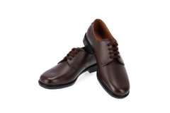 Toughees Hank Lace Up School Shoes - Brown
