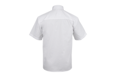 Shortsleeve Raised Collar Shirt - White