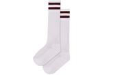 Rugby Socks Nylon - Rosehill White/Maroon