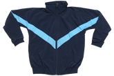 Taslon Tracksuit Set Plain - Navy/Sky