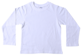 T-Shirt Plain - White Long Sleeve