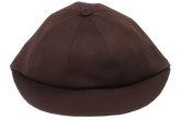 School Cap Plain - Brown