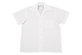 Shortsleeve Gladneck Blouse - White (Top button)