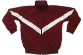 Taslon Tracksuit Set Plain - Maroon/White