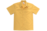 Short sleeve Raised Collar Shirt - Gold