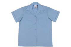 Shortsleeve Gladneck Blouse - Blue