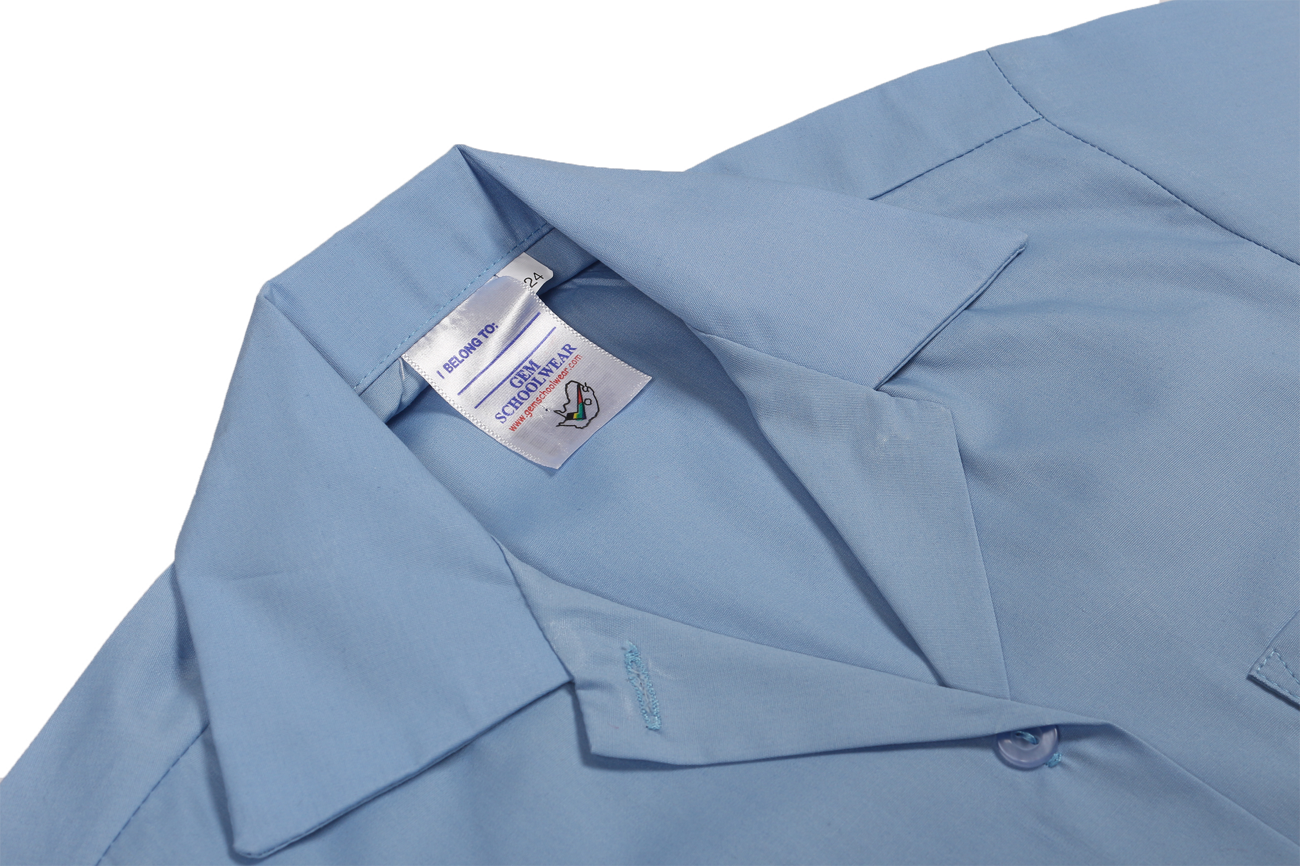 Shortsleeve Gladneck Blouse - Blue