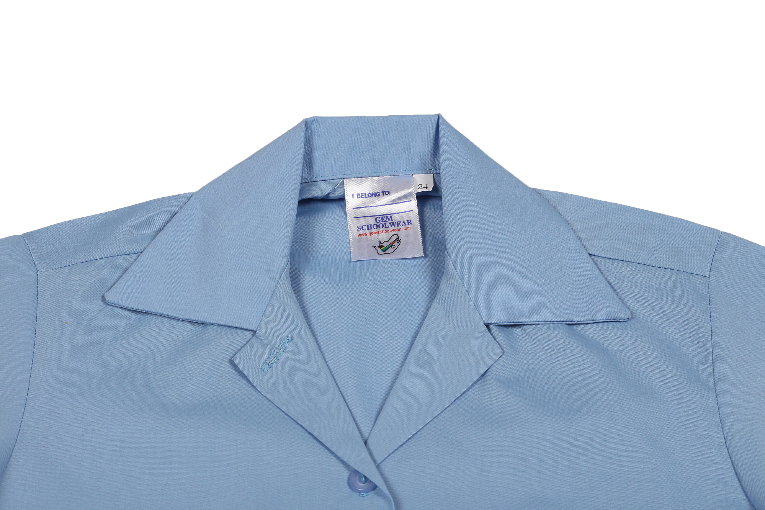 Shortsleeve Gladneck Blouse - Blue