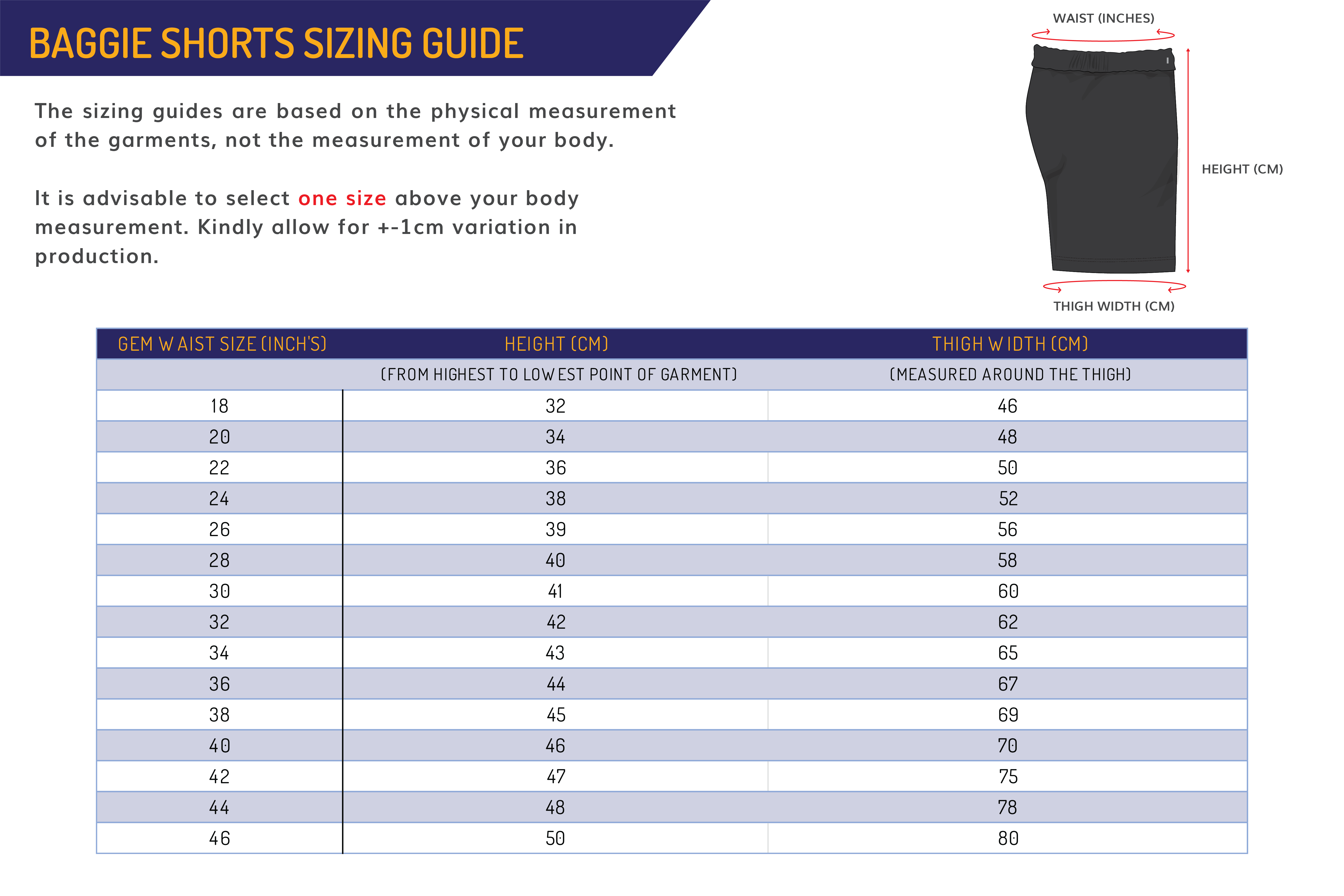 Tetrex Baggies - Livingstone