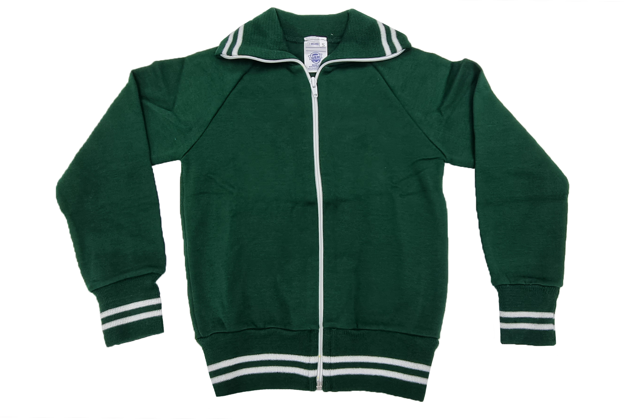 Woolen Tracksuit Set - Bottle Green/White (PDR)