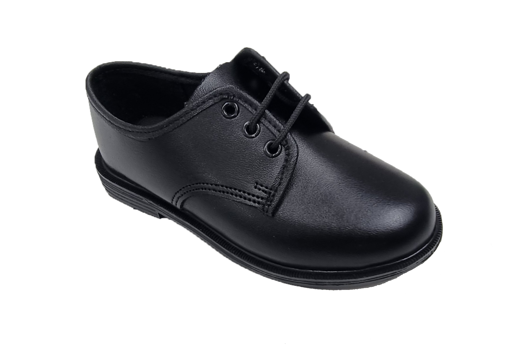 Step by Step Lace Up School Shoes - Black