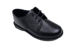 Step by Step Lace Up School Shoes - Black