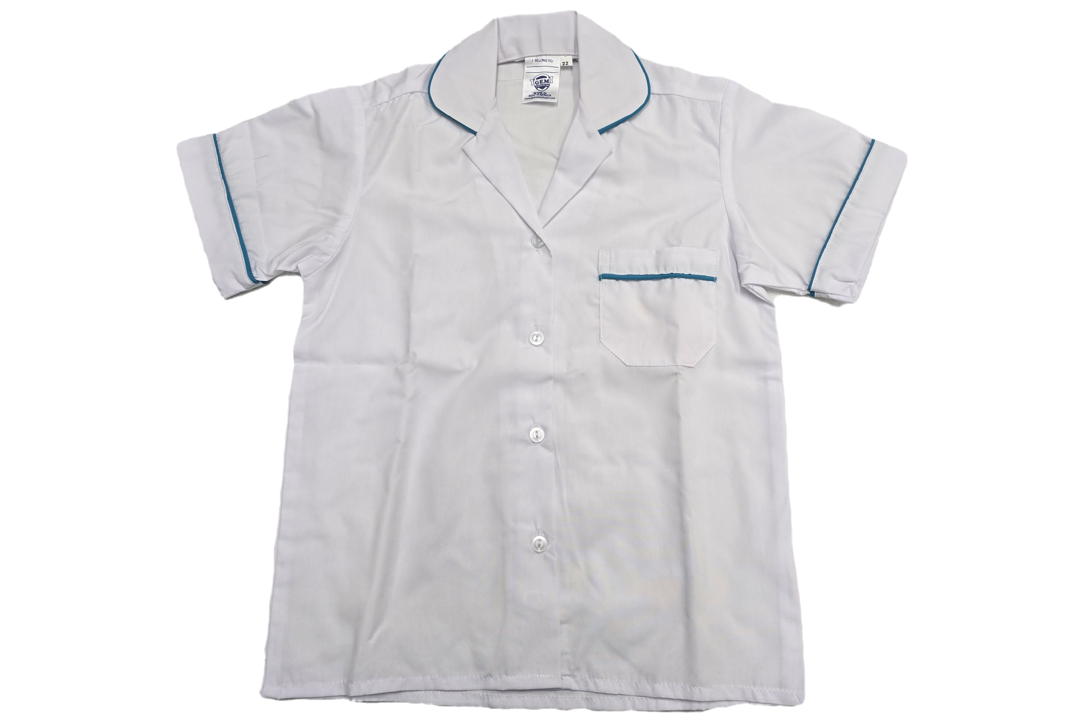 Short-Sleeve Roundneck Blouse - Kingsburgh
