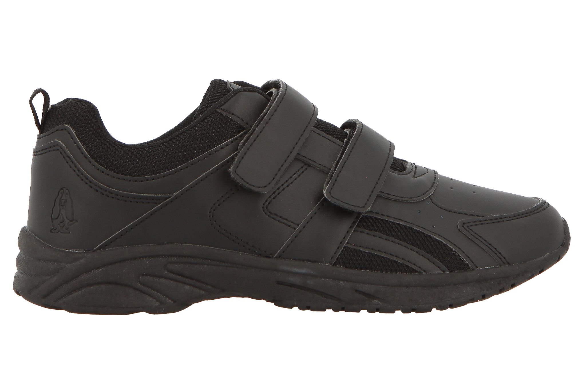 Hush Puppies Deuce Velcro Takkies - Black