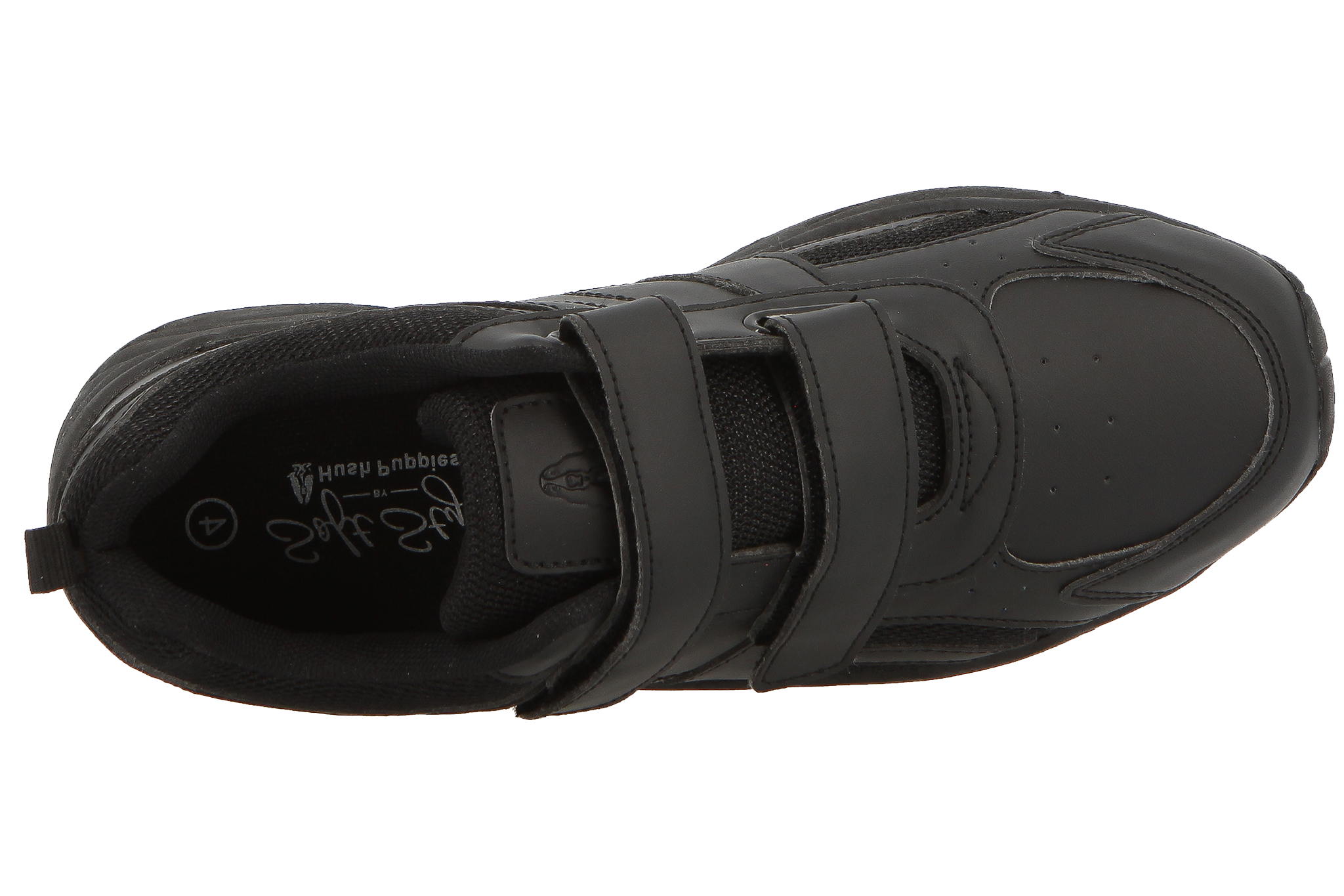 Hush Puppies Deuce Velcro Takkies - Black