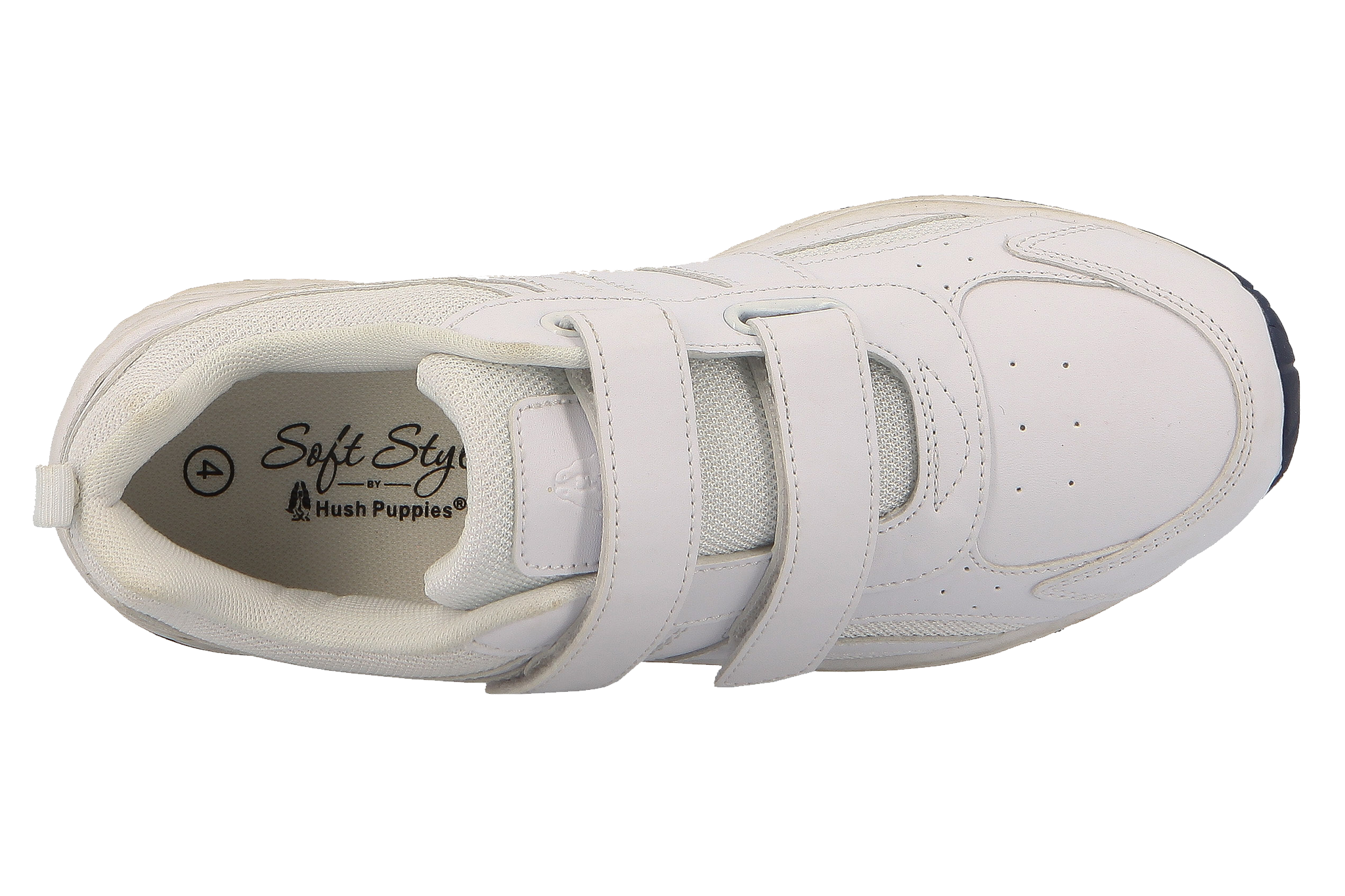 Hush Puppies Deuce Velcro Takkies - White
