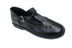 Step by Step Teardrop School Shoes - Black