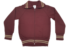 Woolen Tracksuit Set - Maroon/Beige (PDR)