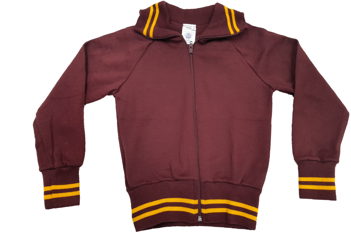 Woolen Tracksuit Set - Maroon/Gold (PDR)