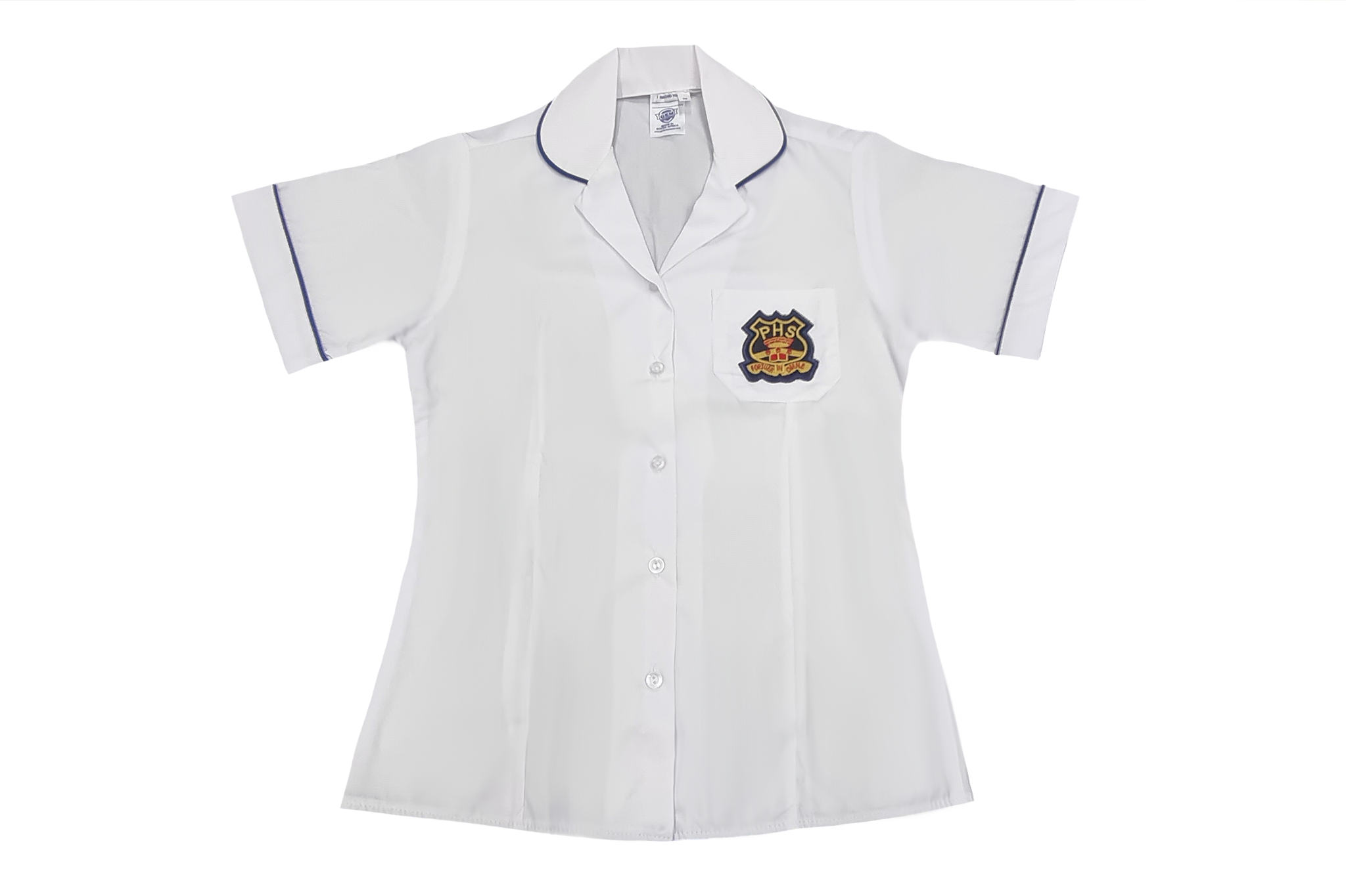 Shortsleeve Roundneck Blouse Emb - Pinetown Girls High