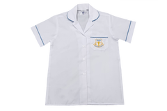 Shortsleeve Peterpan Blouse Emb - Sparks Estate