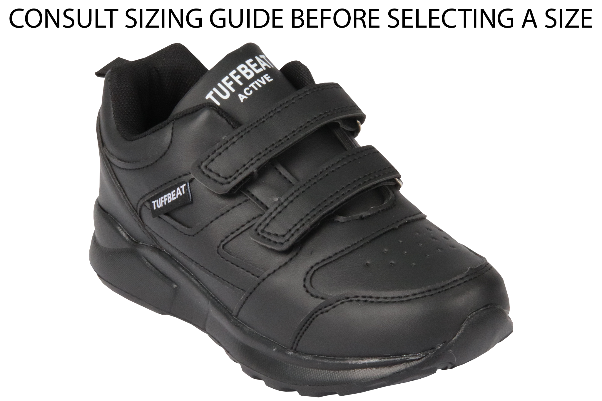Tuffbeat Velcro Takkies - Black