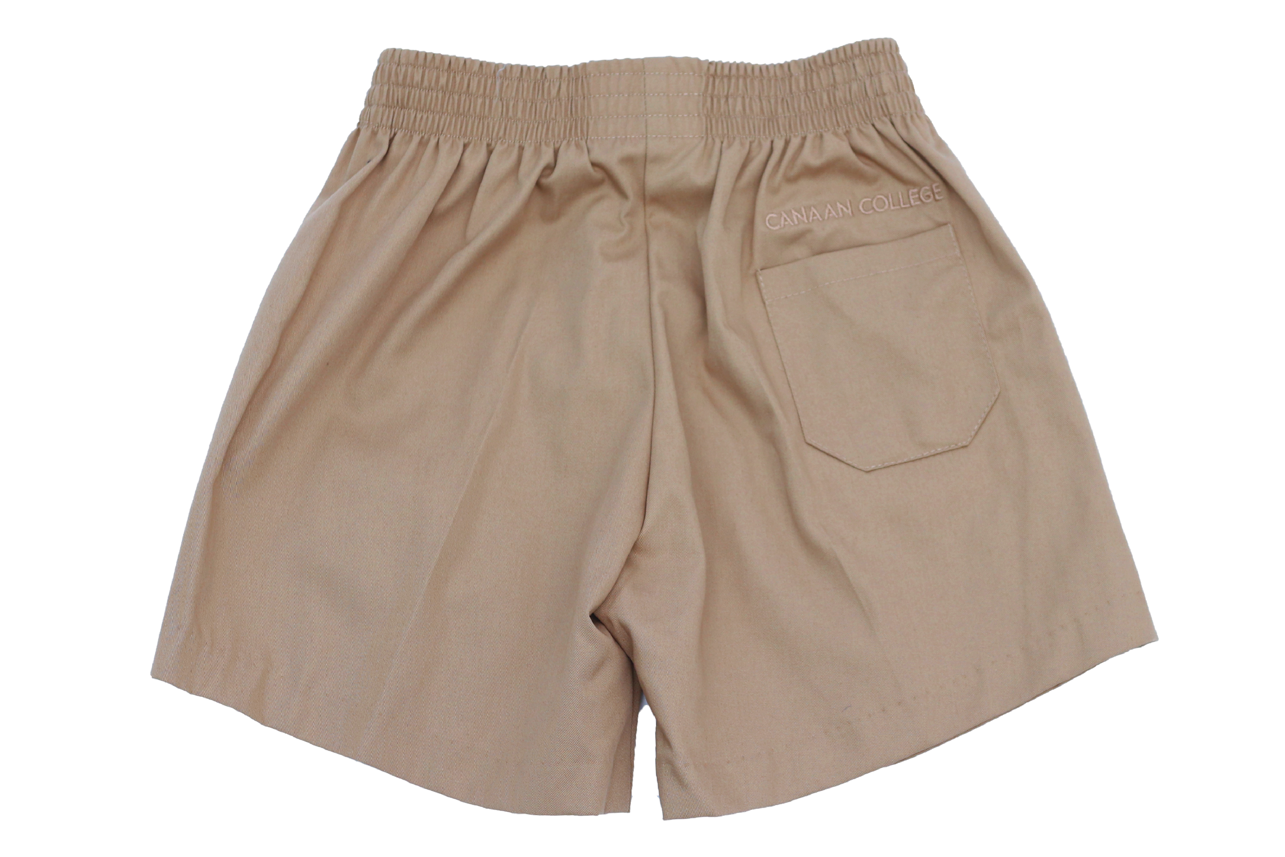 School Shorts Khaki Emb - Canaan College