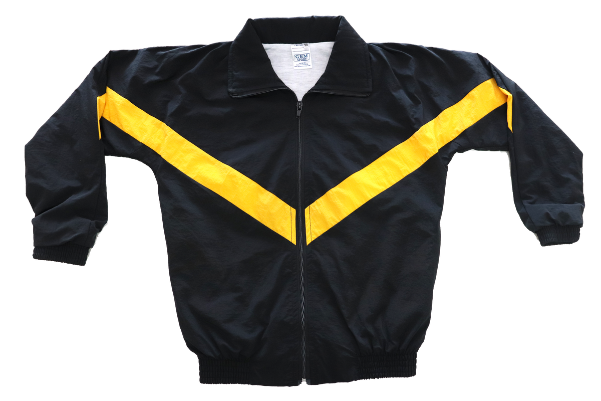 Taslon Tracksuit Set Plain - Black/Gold
