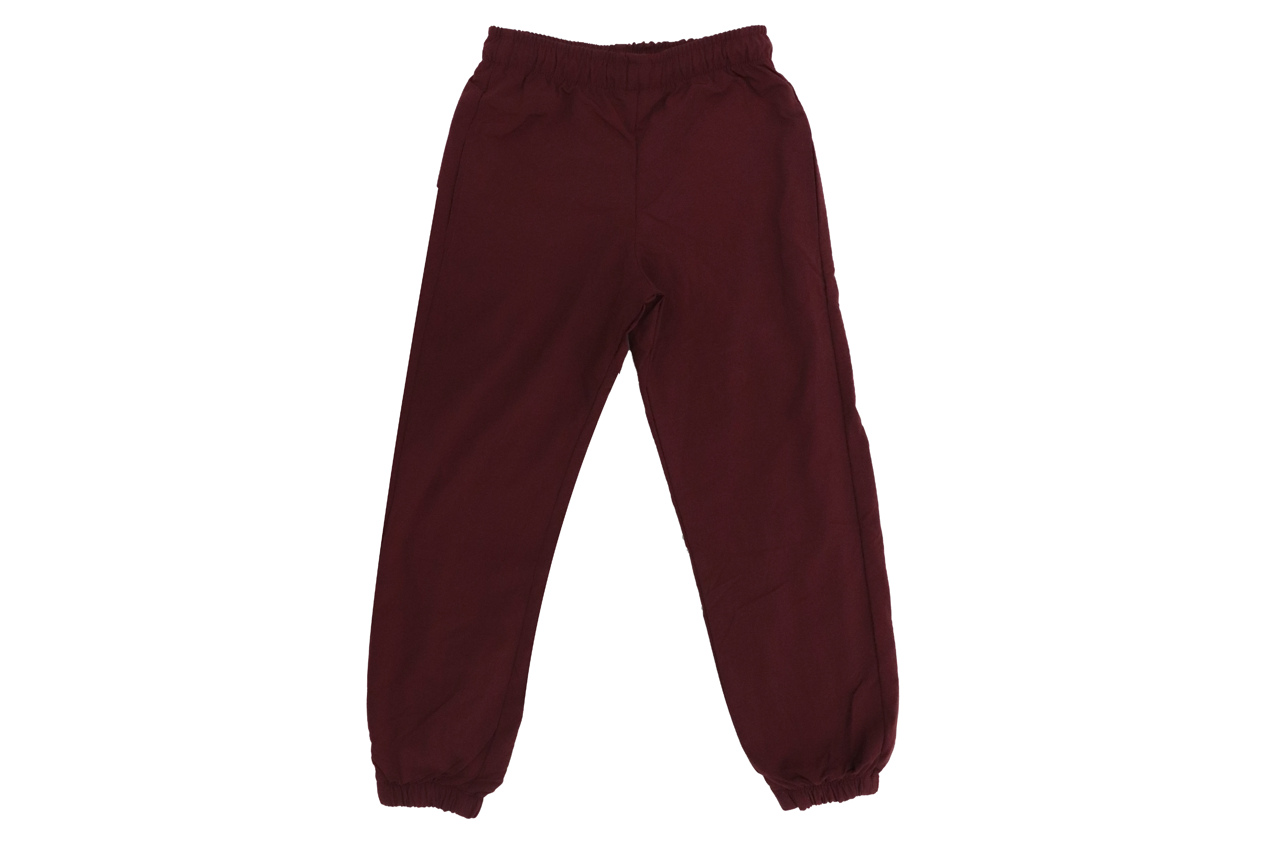 Taslon Tracksuit Set Plain - Maroon/Beige