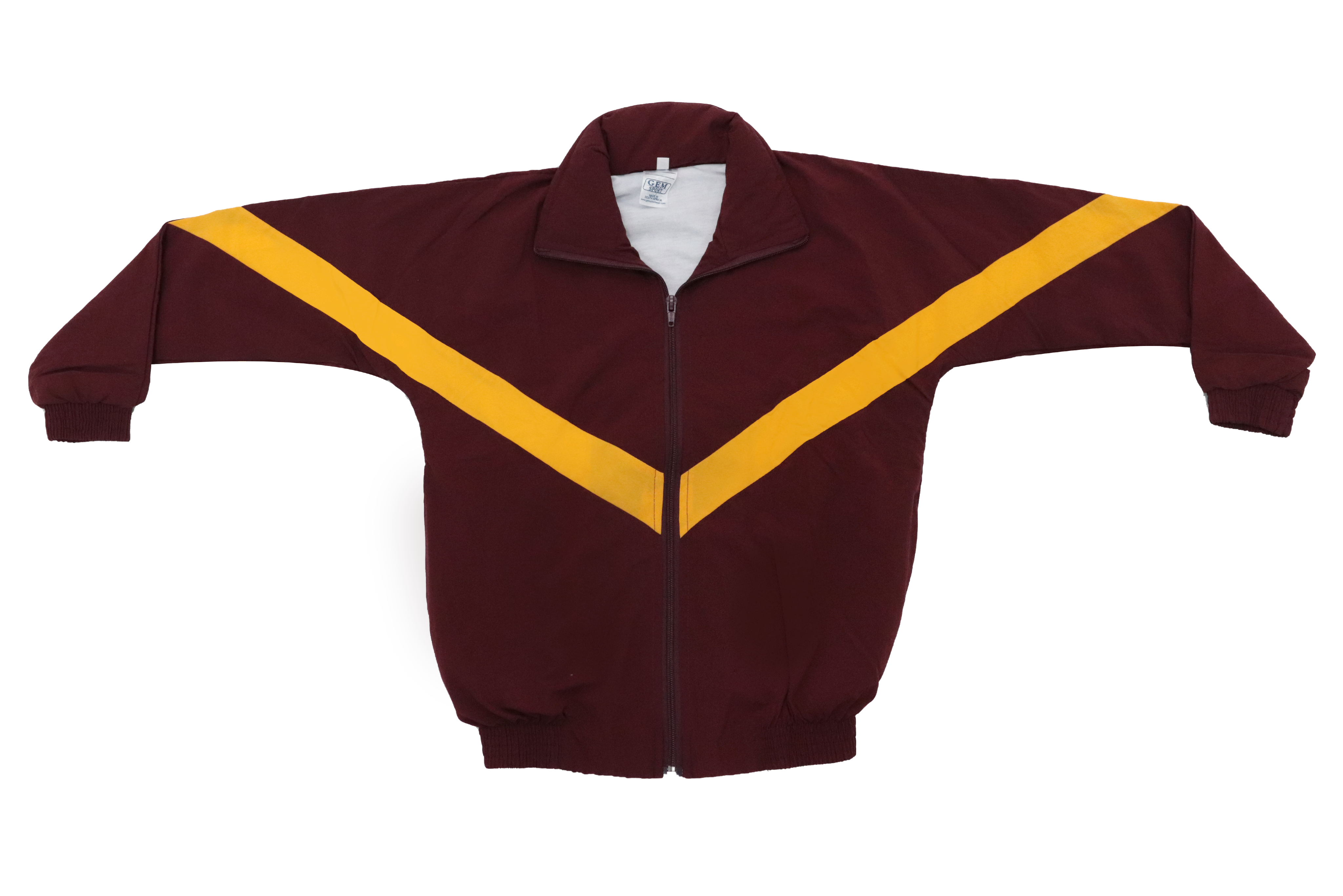 Taslon Tracksuit Set Plain - Maroon/Gold