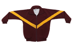 Taslon Tracksuit Set Plain - Maroon/Gold