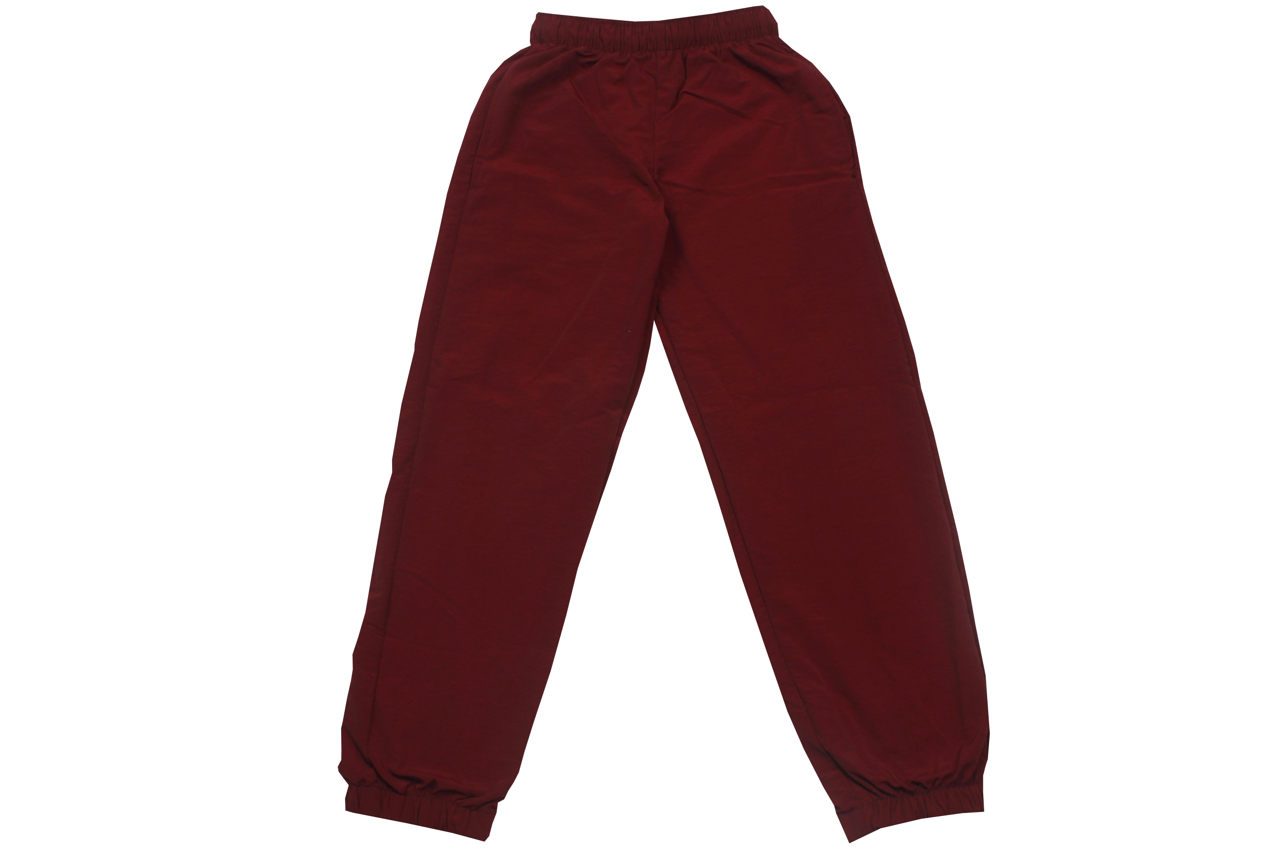 Taslon Tracksuit Set Plain  - Maroon/White