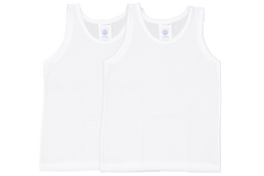 Vest Boys (2pk) - White