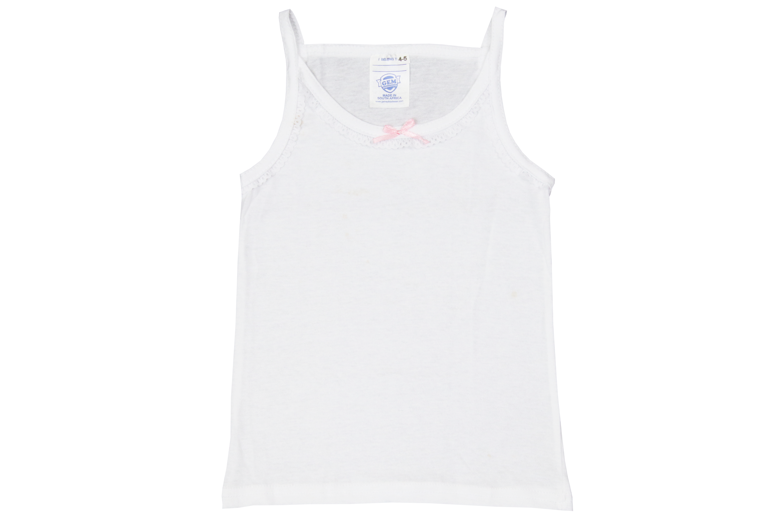 Vest Girls (2pk) - White