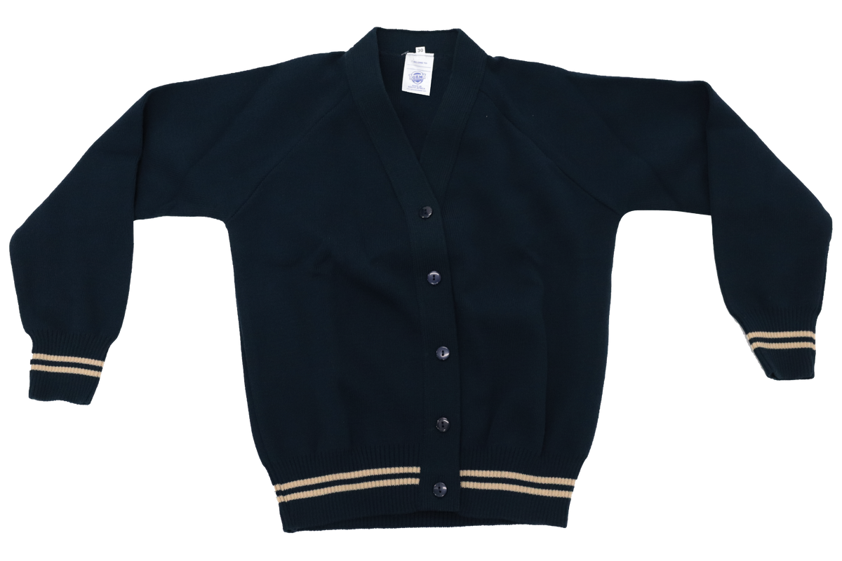 Striped Plain Cardigan - Isiviyo