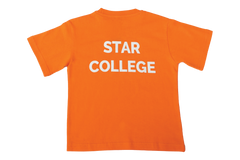 T-Shirt Plain - Orange Printed - Star College