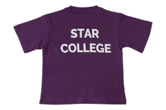 T-Shirt Plain - Purple Printed - Star College (Toddlers)