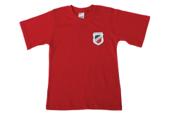 T-Shirt Plain - Red Printed - Star College