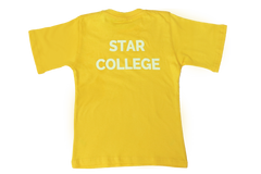 T-Shirt Plain - Yellow Printed - Star College
