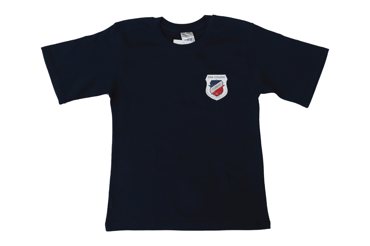 T-Shirt Plain - Navy Printed - Star College