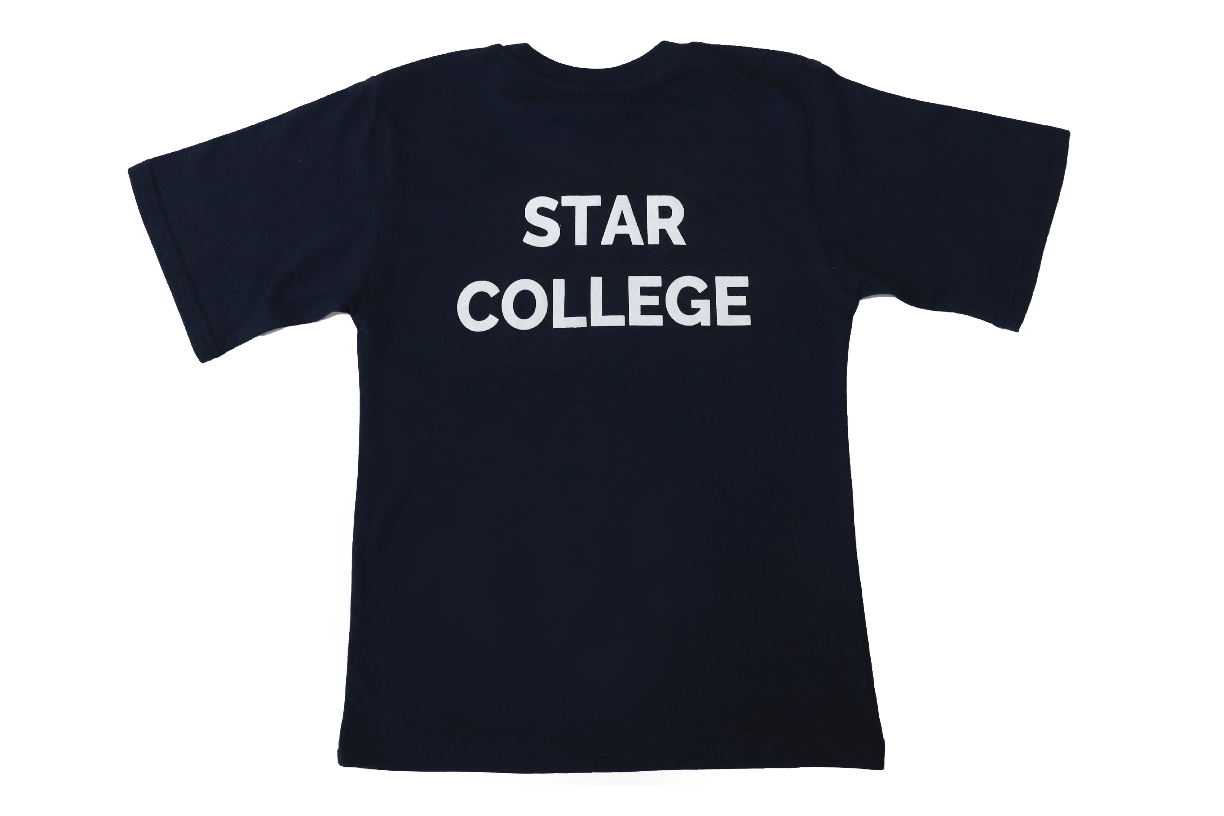 T-Shirt Plain - Navy Printed - Star College