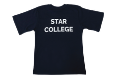 T-Shirt Plain - Navy Printed - Star College