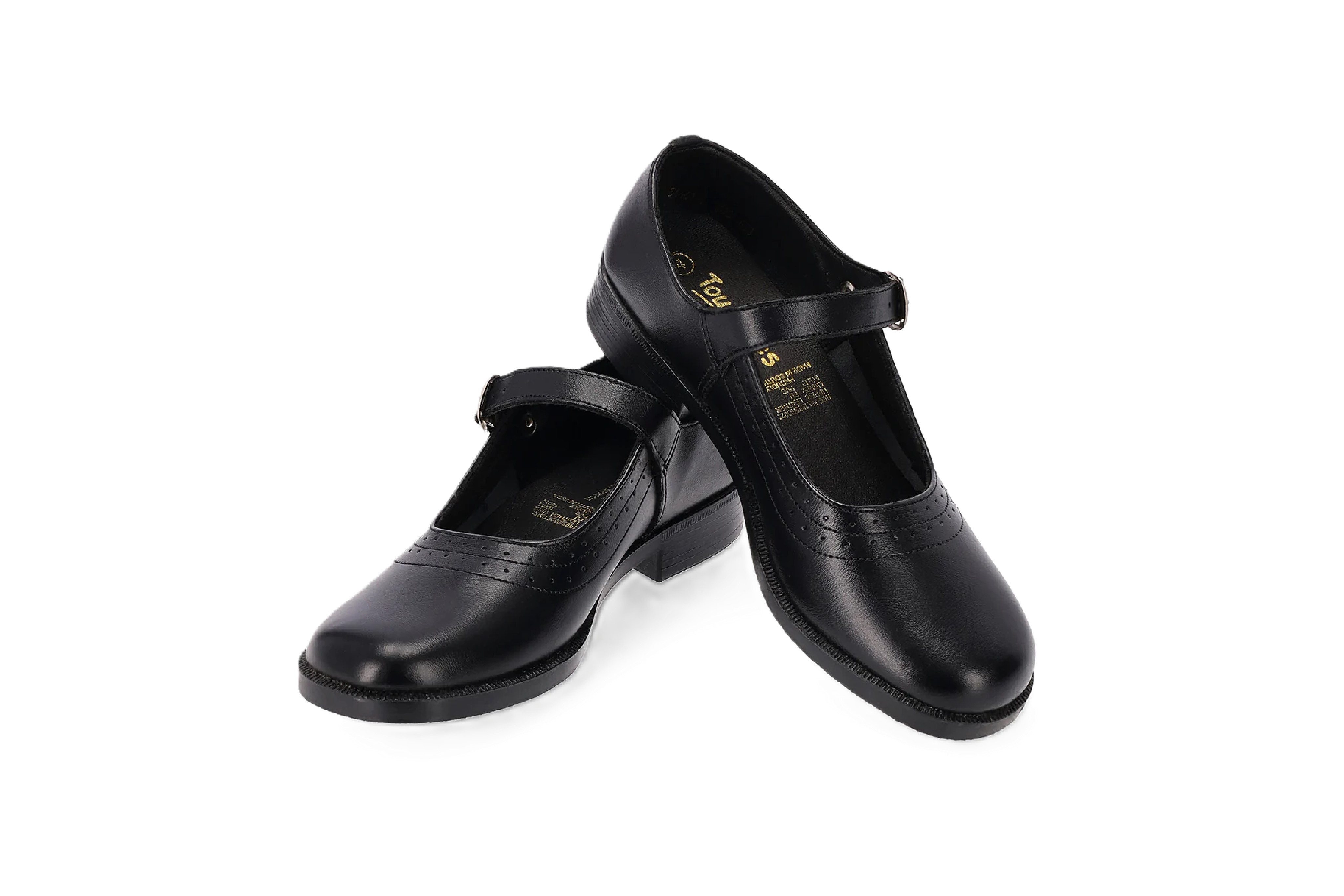 Toughees Pearl Barover School Shoes - Black