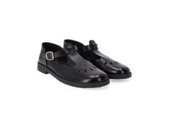 Toughees Betty Tear Drop School Shoes - Black