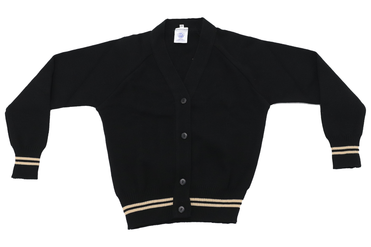 Striped Plain Cardigan - Vuku