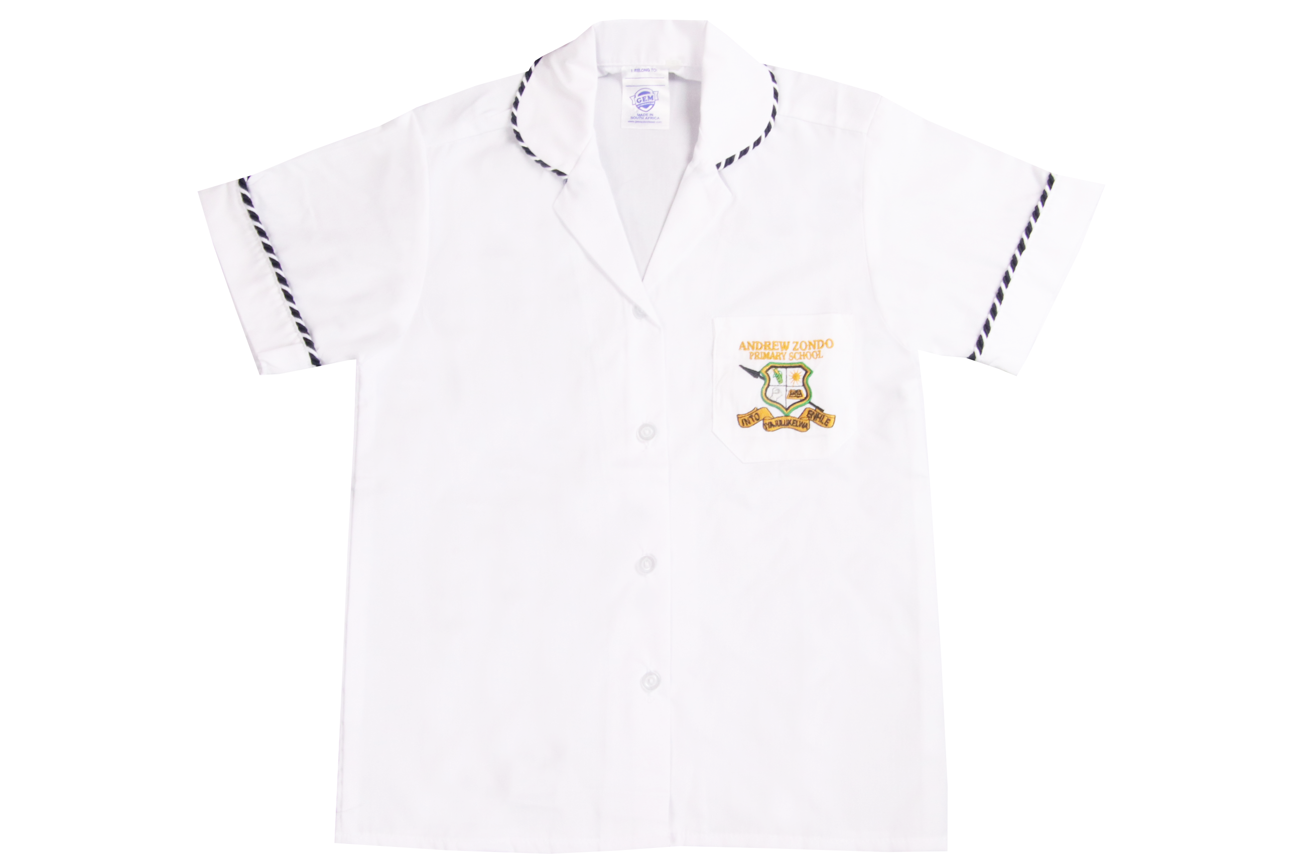 Shortsleeve Blouse Emb - Andrew Zondo