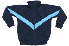 Taslon Tracksuit Set Plain  - Navy/Sky